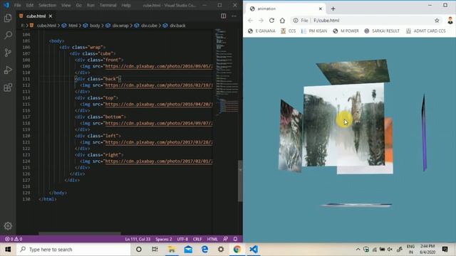 Using HTML and CSS to Create Cube Animation, Source Code | 3d cube смотреть онлайн