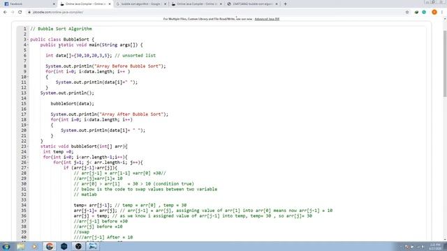Bubble Sort Algorithm Explained with Java code in Urdu/Hindi смотреть онлайн