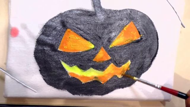 Как раскрасить футболку на Хеллоуин. Selebrated Halloween, T-shirt for a holiday. смотреть онлайн