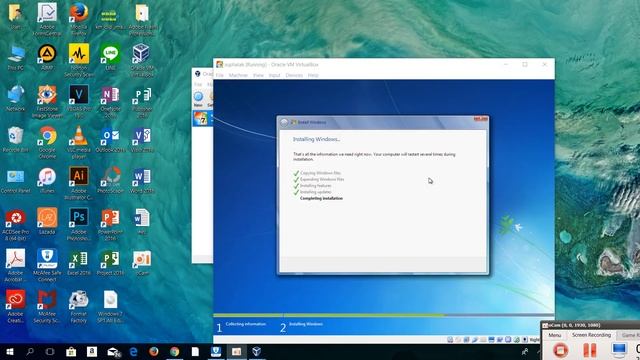 วิธีการลง Windows 7 32bit ด้วยโปรแกรม Oracle VM VirtualBox смотреть онлайн
