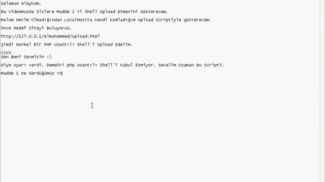 Upload Yöntemiyle Shell Atma. смотреть онлайн