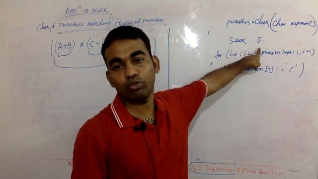 Check for balanced parentheses using stack part 2| Application of stack | Data Structure смотреть онлайн