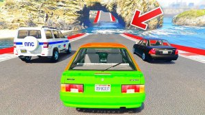 Эксперимент с Большой Лужей на РУССКИХ ТАЧКАХ в ГТА 5 Моды!