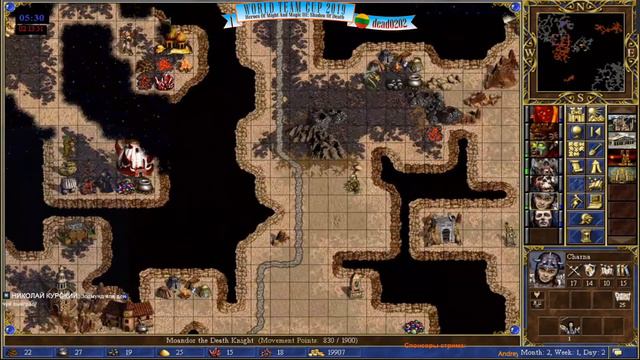 #39-2. HoMM3. SoD. Dead0202 (Lithuania) Vs Zoog (Uzbekistan). World Team Cup 2019. 6lm10a