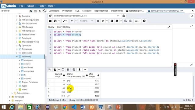 Lecture 21 The SQL Left, Right And full outer joins смотреть онлайн