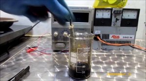 Получение золота из йодного раствора. Электролиз без кислот!