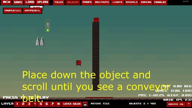Conveyor Belt 8 Bit Tutorial (Super Meat Boy Editor) смотреть онлайн