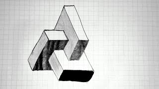 3D рисование. Рисование объёмных фигур. Рисование по клеткам. 3D рисунок смотреть онлайн