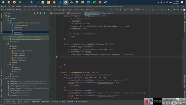 Firebase Authentication using Email and Password | How to Update Password Android Kotlin 2022 смотреть онлайн