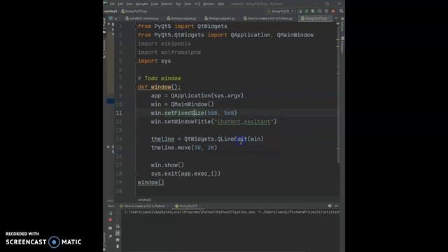 A GUI in python PyQt5 chatbot version смотреть онлайн