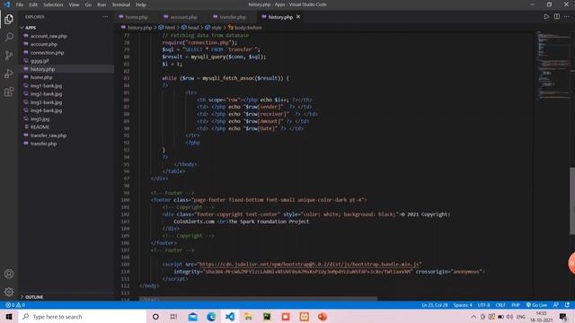 Basic_Banking_System using PHP & MYSQL| The Spark Foundation смотреть онлайн