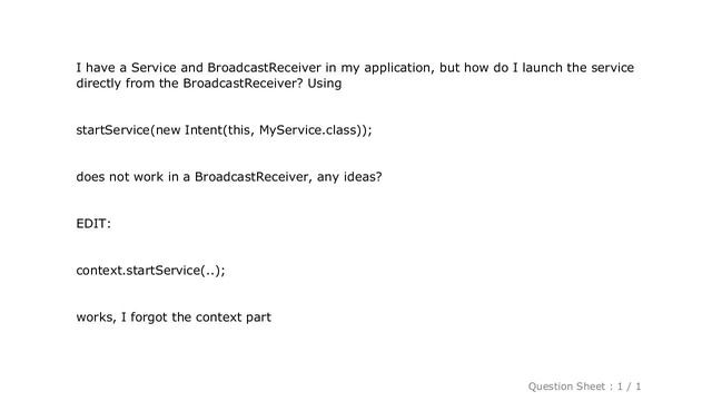 Android : Starting Service from BroadcastReceiver смотреть онлайн