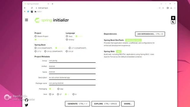 Creating a Kotlin project with Spring Initializr смотреть онлайн