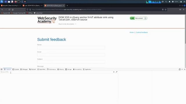 XSS - Lab #5 DOM XSS in jQuery anchor href attribute sink using location.search source смотреть онлайн