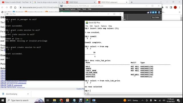23. Roles | Oracle PL/SQL Tutorial смотреть онлайн