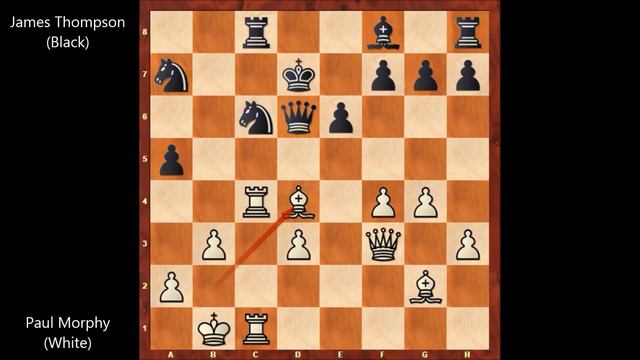 Paul Morphy vs James Thompson - New York (1859) #236 смотреть онлайн