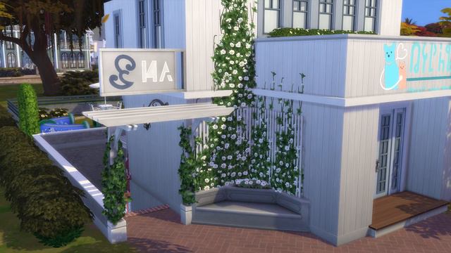 Vet Clinic & Laundry | AuroraSimsieShell Challenge | The Sims 4 | Stop Motion | No CC смотреть онлайн