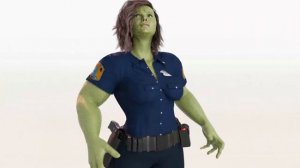 Chloe as She Hulk Transformation