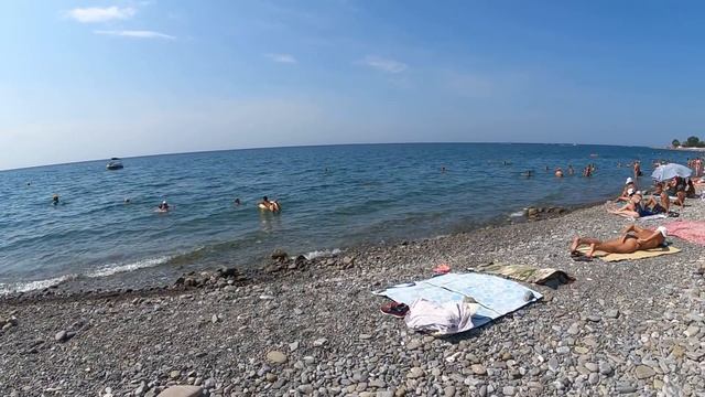 Жара! +35! Море супер! 30.08.2021. Дневной сразу на 2х пляжах!?ЛАЗАРЕВСКОЕ СЕГОДНЯ?СОЧИ.