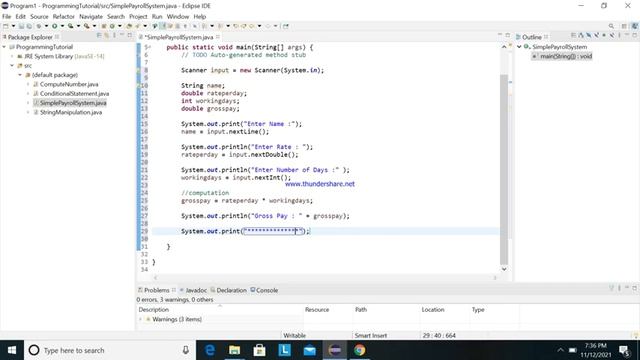 Simple Payroll Computation in Java Programming смотреть онлайн