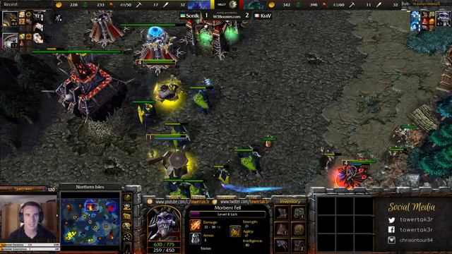 Sonik (NE) vs KraV (UD) - BO5 King of the Hill Showmatch - WarCraft 3 Reforged смотреть онлайн