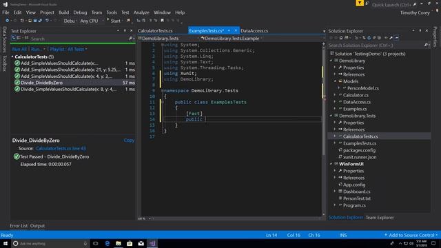 Intro to Unit Testing in C# using XUnit смотреть онлайн