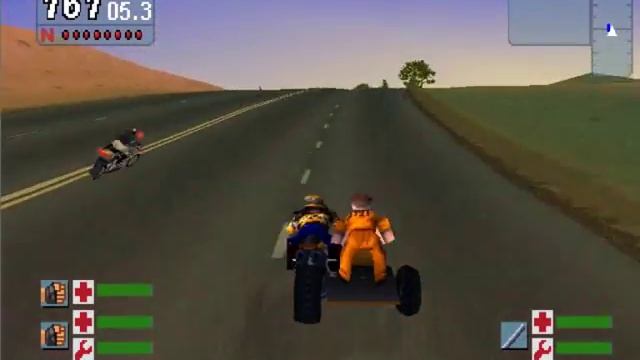 Let's play PSX Game : Road Rash Jail Break - Kat Final Mission! смотреть онлайн