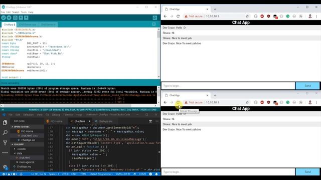 Wifi Chat Using NodeMcu ESP8266