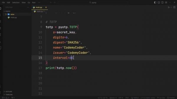Generate Secret Key Using Python | 2FA OTP Using Python pyotp lib
