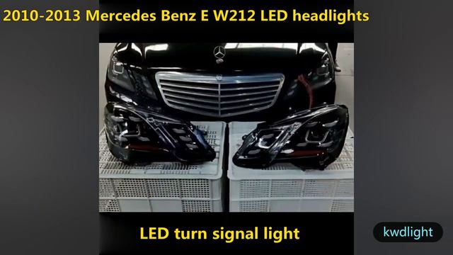 2010 -2013 Mercedes Benz E-calss W212 LED headlights смотреть онлайн