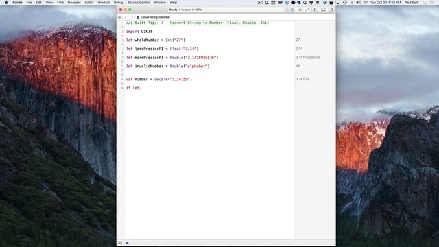 How to Convert Strings into Double, Float, and Int Numbers Using Swift 2 - Swift Tips 4 смотреть онлайн