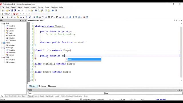 php Classes: Abstract Class concepts смотреть онлайн