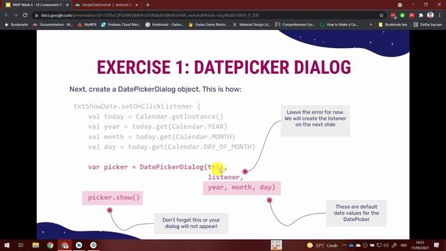 NMP 6-1: DatePicker смотреть онлайн