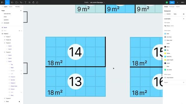 Figma: Floor Plan of Exhibition. An example of how to use Figma not for sites and apps смотреть онлайн
