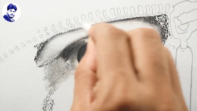 Oil Pastel Drawing｜Easy Black and White Realistic Eye Drawing with Oil Pastels - Step by Step смотреть онлайн