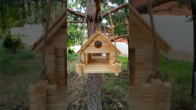Деревянный конструктор "Кормушка для птиц". Читайте описание. смотреть онлайн