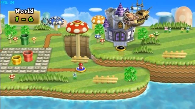 New Super Mario Bros. Wii Retro Remix (NSMB Hack) on Dolphin v2.0 - Nintendo Wii Emulator смотреть онлайн