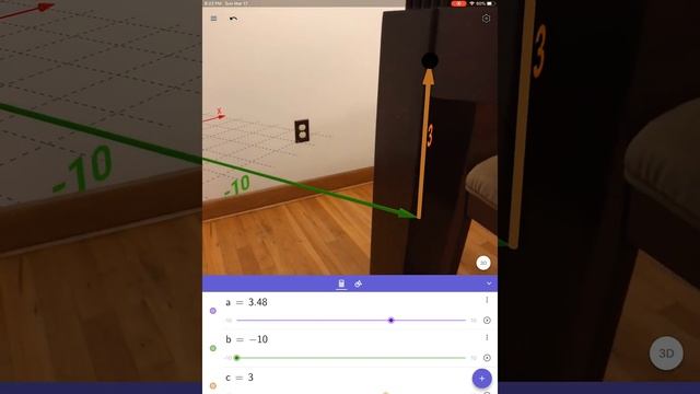 Plotting a Point (x, y, z) in 3-Space: Quick Demo in GeoGebra 3D with Augmented Reality (iOS) смотреть онлайн