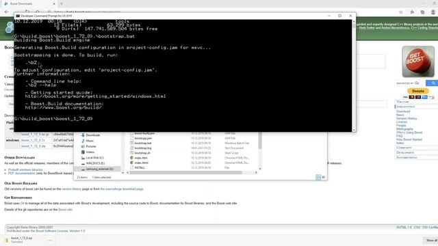 How to compile Boost C++ library with Visual Studio Build Tools смотреть онлайн