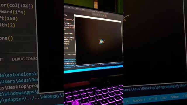 How to make python turtle graphics | Graphics by Python turtle Graphics смотреть онлайн
