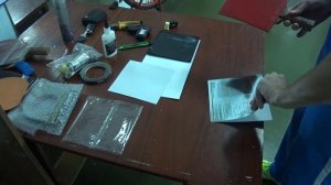 Сборка ракетки для настольного тенниса. Как правильно наклеить новые накладки на основание.