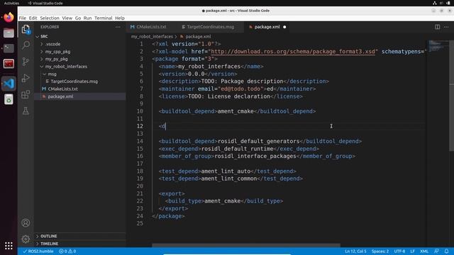 ROS2 - Create a Custom Interface (Custom Message) смотреть онлайн
