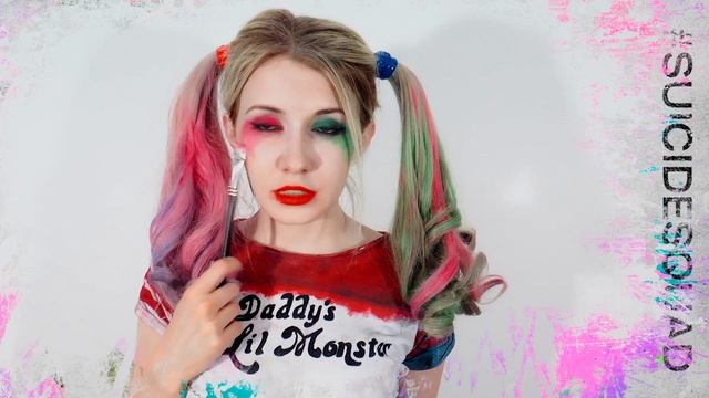 ХАРЛИ КВИНН крутой зелёный макияж мейкап перевоплощение! Harley Quinn Suicide Squad make up смотреть онлайн