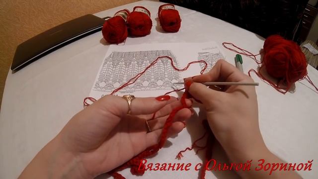 Вязание крючком.Красное платье. Часть 1 Red dress. Crochet. Vestido rojo. Crochet.Part 1 смотреть онлайн
