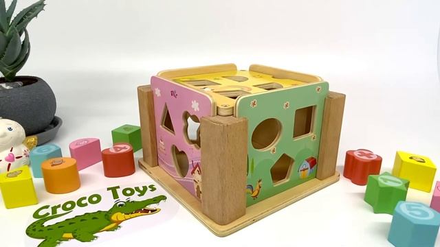 Какую игрушку выбрать? Развивающий деревянный куб-сортер + часы смотреть онлайн