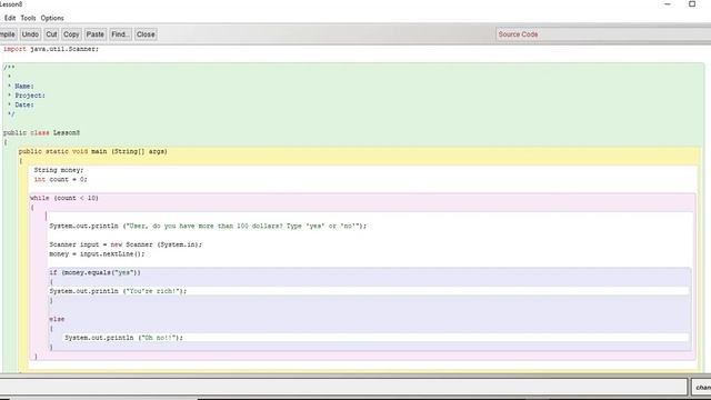 Java - BlueJ - Lesson 8: How to use the While Loop смотреть онлайн