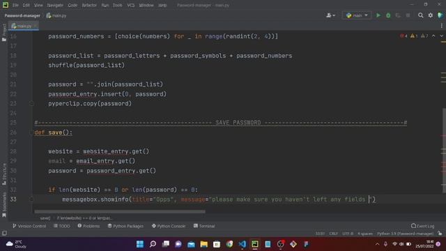 Password Manager -- Python Project BEST PROJECT TO GET A JOB QUICK!!!! #python смотреть онлайн