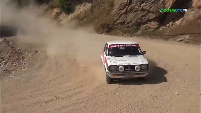 Toyota Corolla Ke25 rallycar in historic rally acropolis 2022 смотреть онлайн