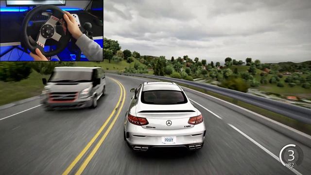 Mercedes Benz c63S AMG ile Mulholland Yollarındayız - ASSETTO CORSA смотреть онлайн