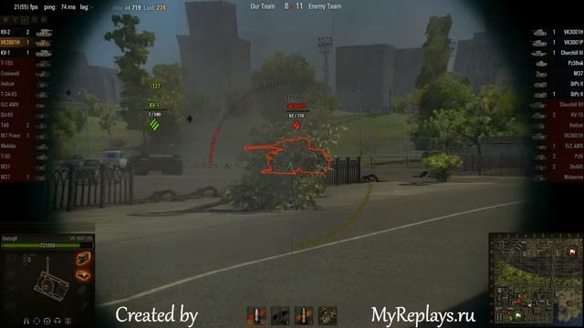 WOT: Port - VK 3601 (H) - 6 frags - смотреть онлайн